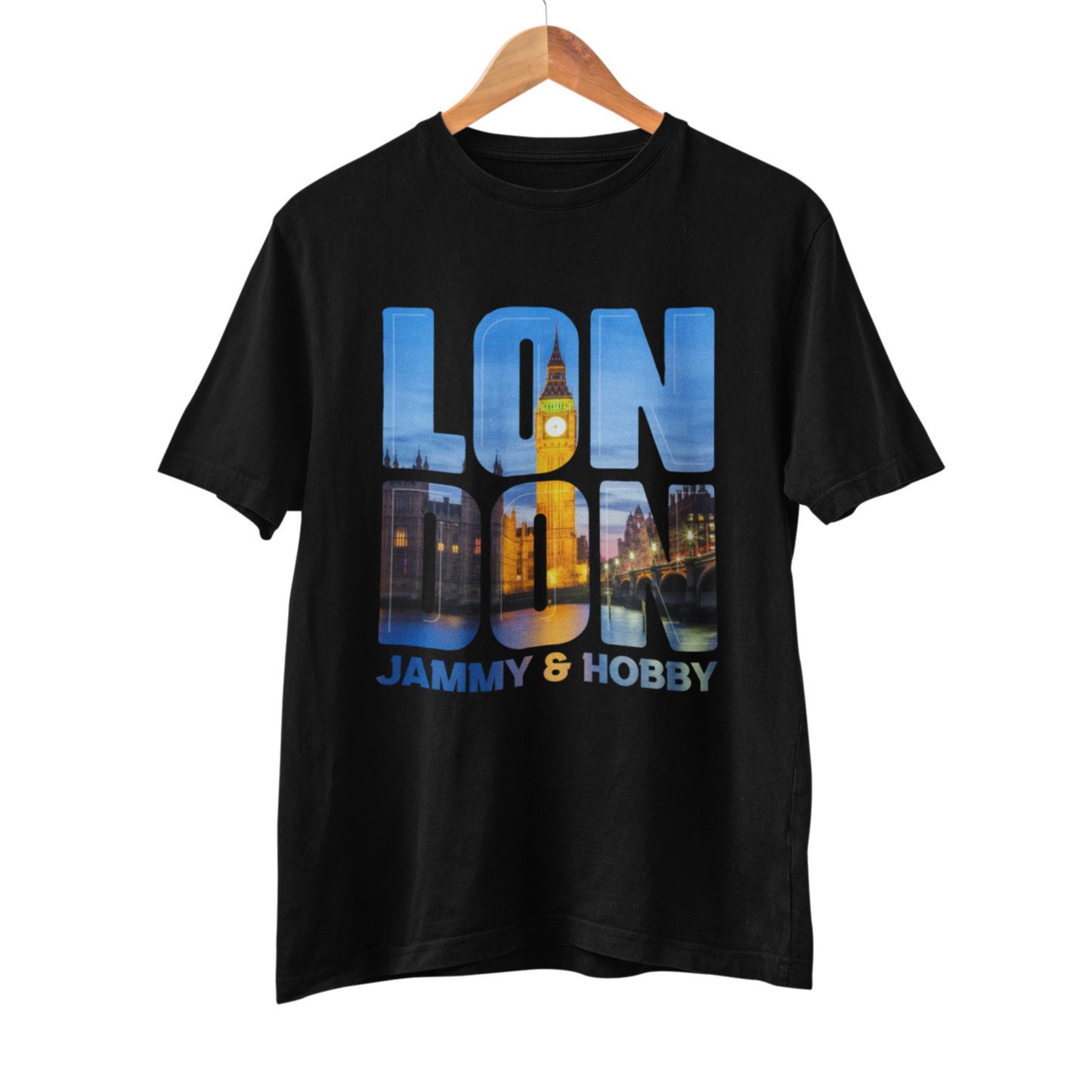 London Men's Round Neck T-Shirt (Black)