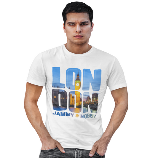 London Men's Round Neck T-Shirt (White)